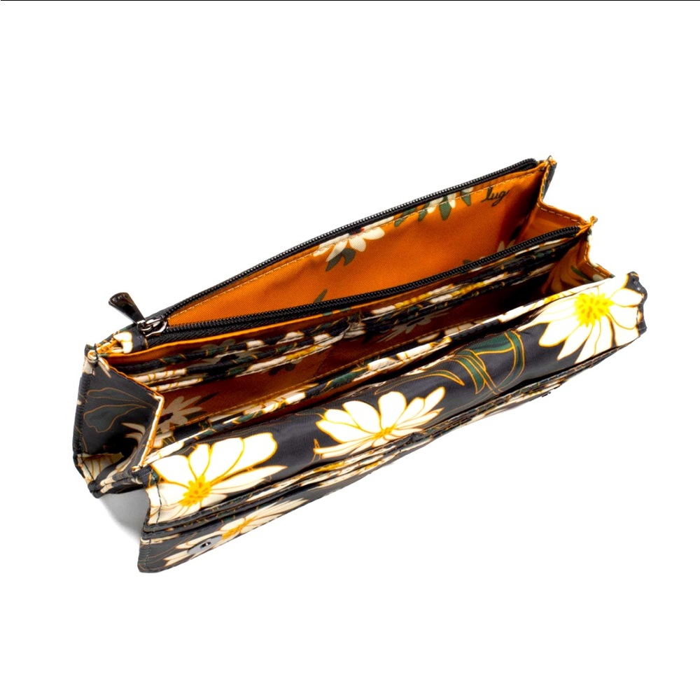NWT: LUG THROTTLE RFID WALLET- AUTUMN DAISIES- SOLD OUT- BEAUTIFUL WALLET - Picture 3 of 6